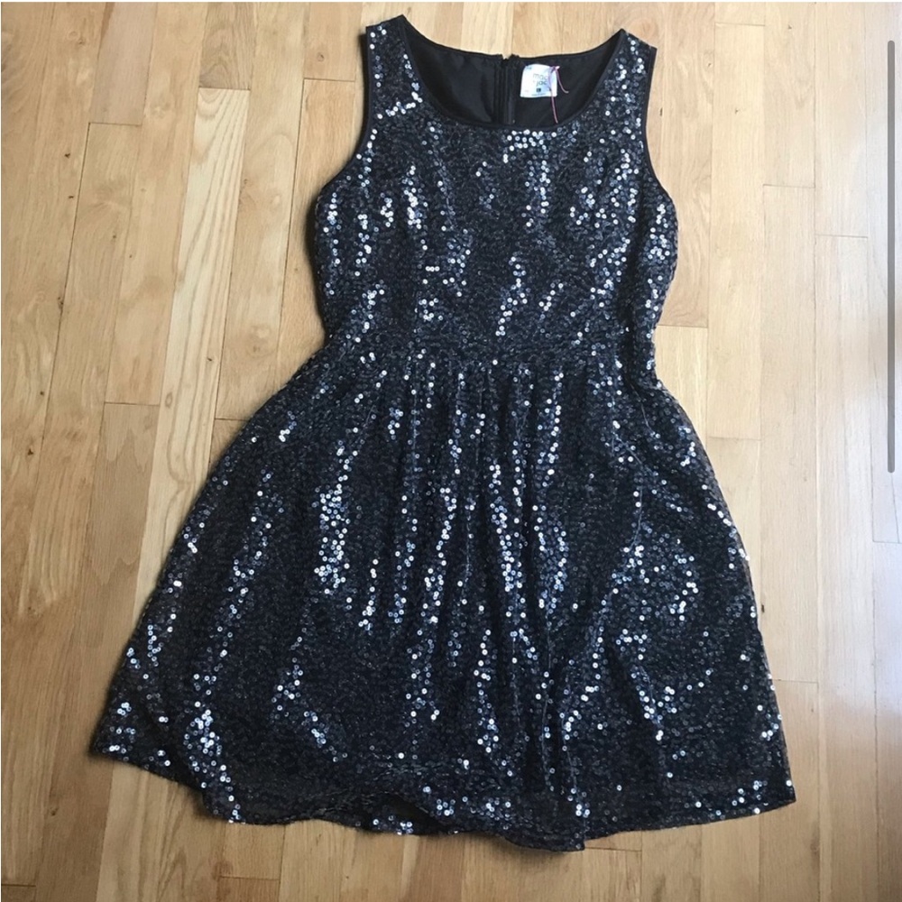 Black Sequin Dress